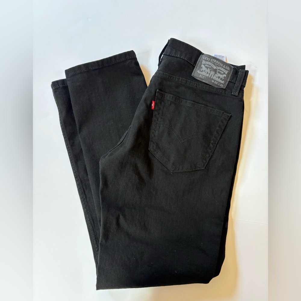 Levi's Men's 511 Slim Black Jeans NWOT, size 33”W x 32”Inseam